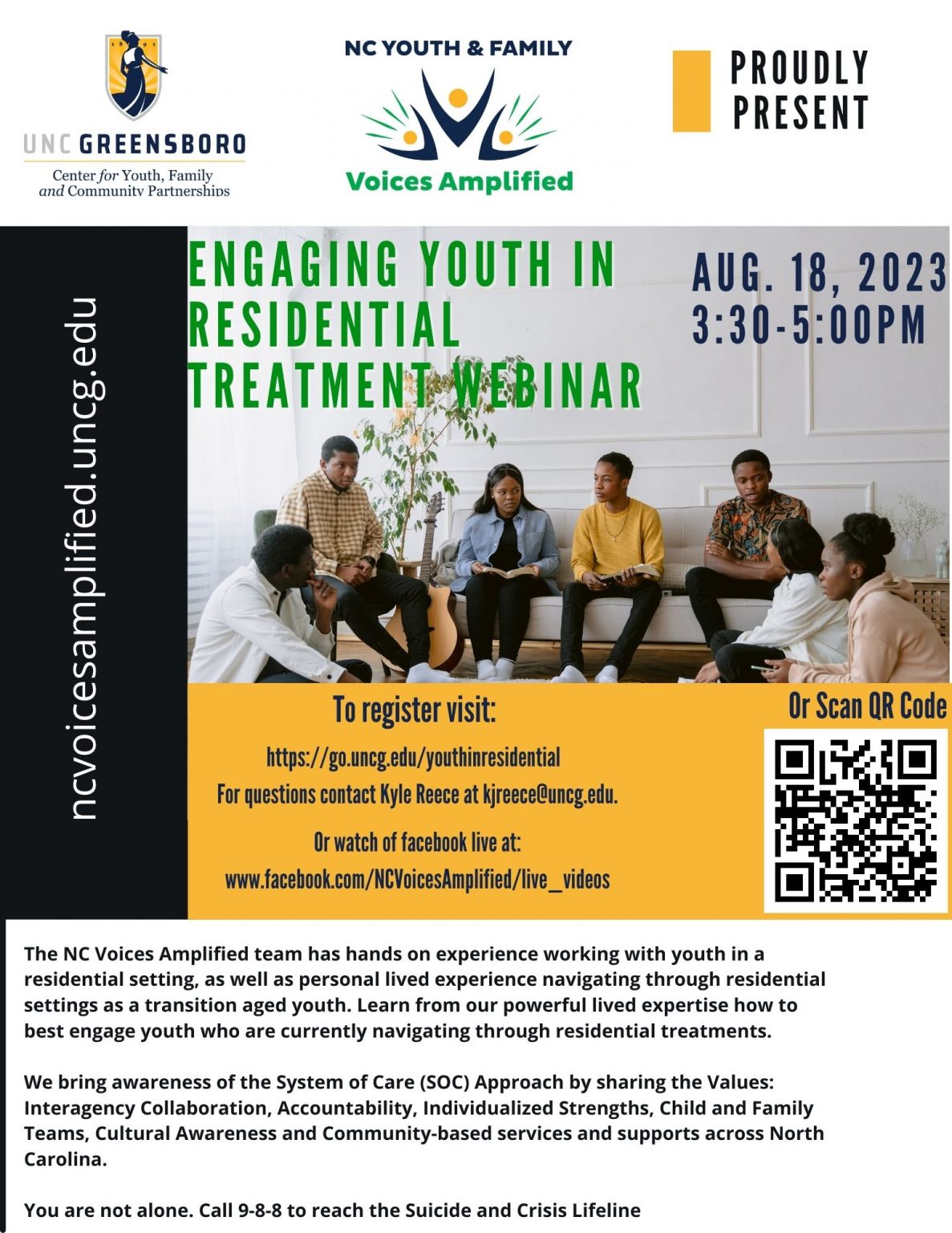 Upcoming Engaging Youth In Residential Treatment Webinar August 18